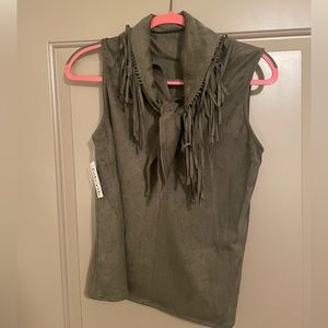 Fabrik Velvet Fridge Top - NEW WITH TAGS - Size M